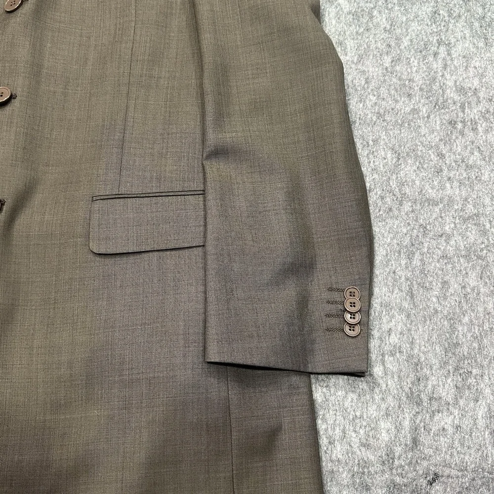 Capezzio Uomo Super 140s Merino Wool Men's Suit Jacket Coat 3-Button - Size 42L